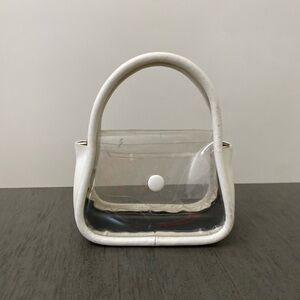 Clear White Handbag